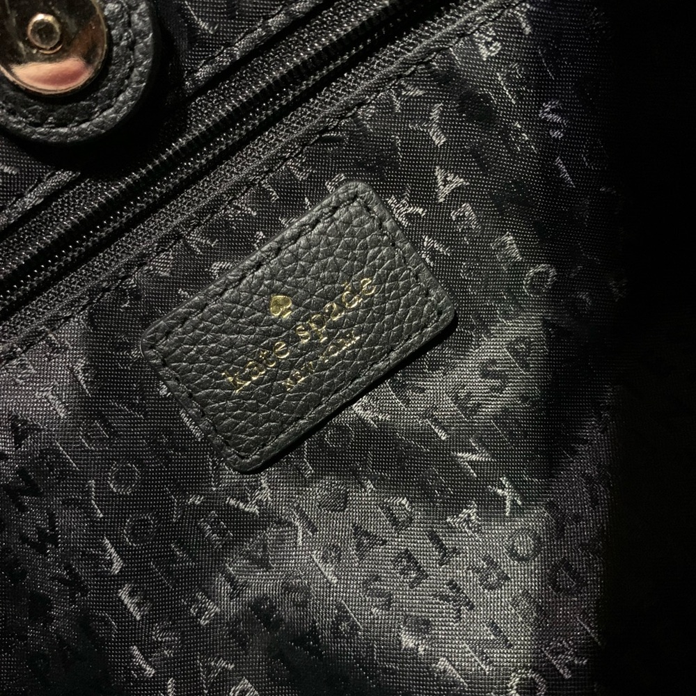 AUTHENTIC ♠️ Kate Spade Satchel & Crossbody (Black color) (Medium size) - Picture 10 of 13